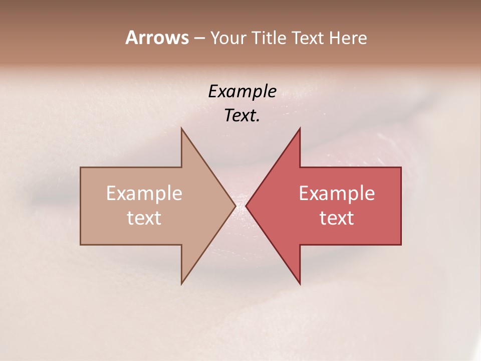 Model Girl Mouth PowerPoint Template