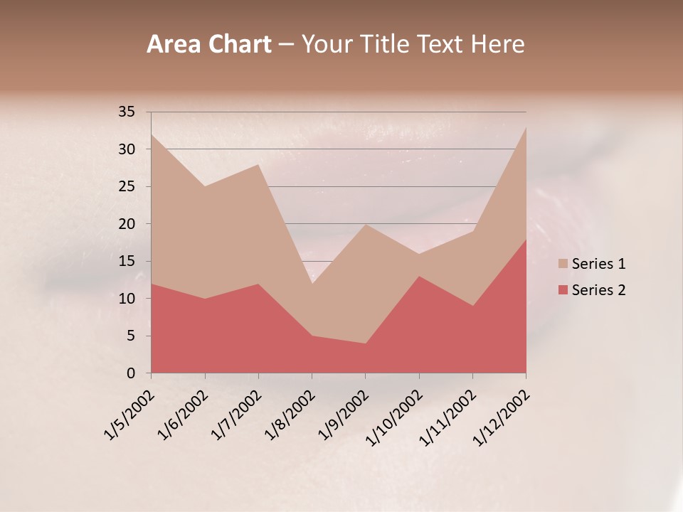 Model Girl Mouth PowerPoint Template