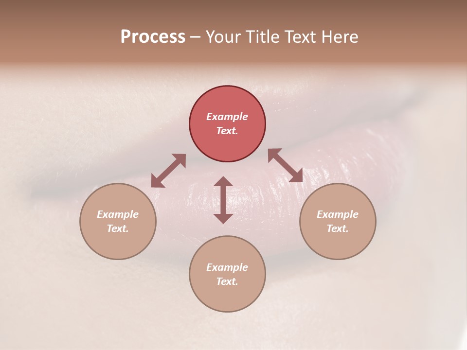 Model Girl Mouth PowerPoint Template