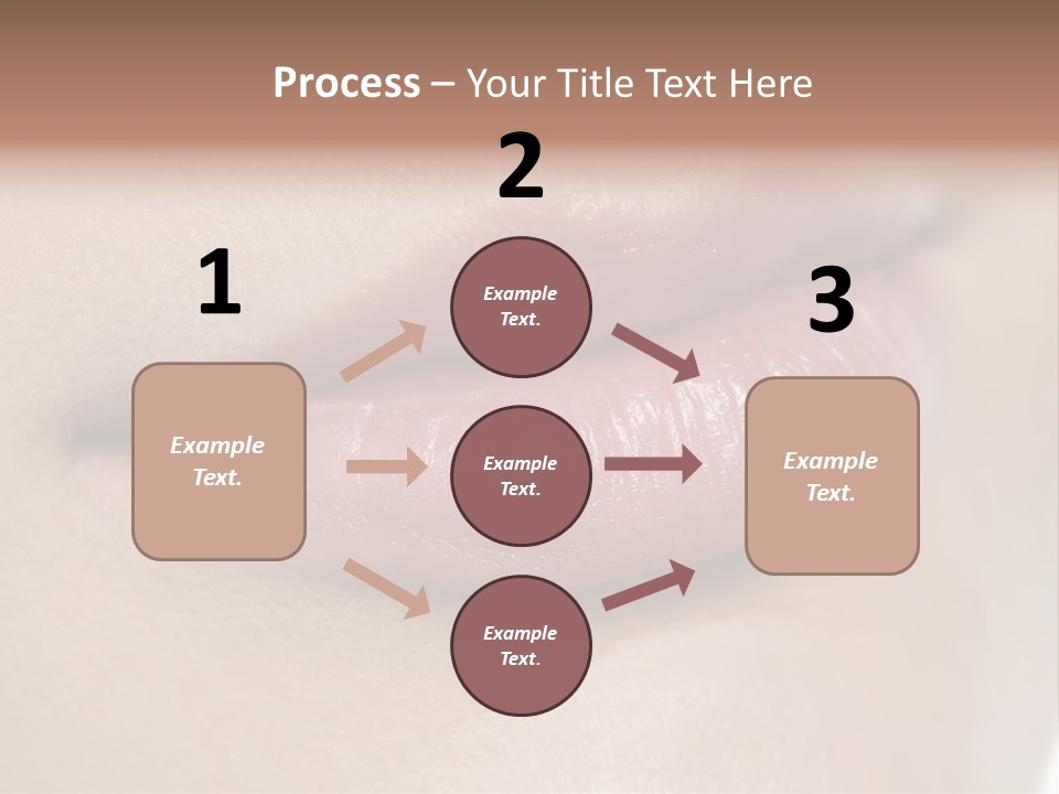 Model Girl Mouth PowerPoint Template