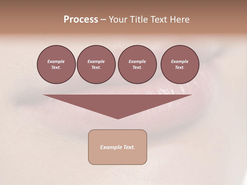 Model Girl Mouth PowerPoint Template