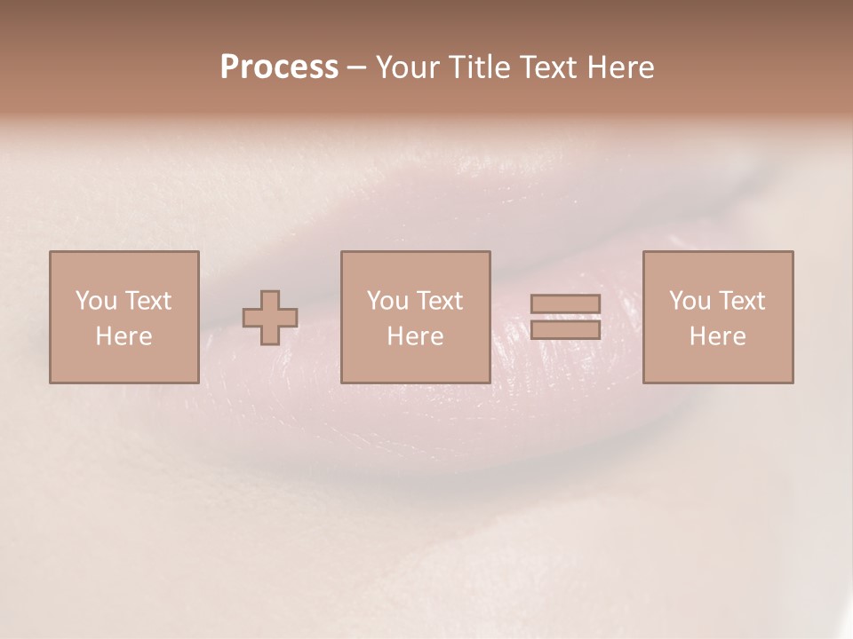 Model Girl Mouth PowerPoint Template