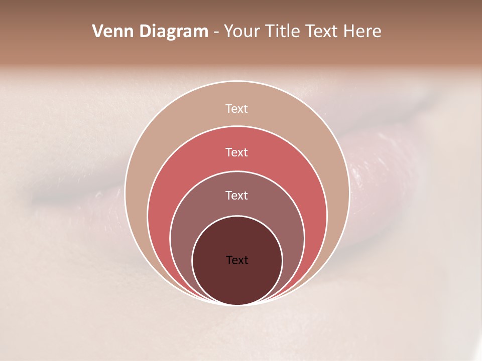 Model Girl Mouth PowerPoint Template