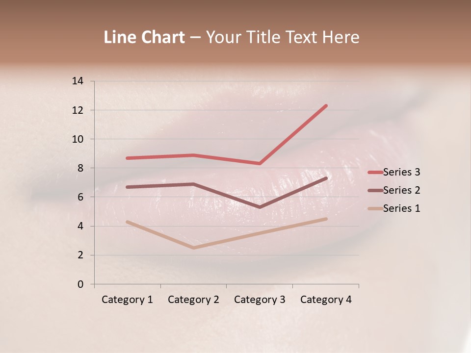 Model Girl Mouth PowerPoint Template