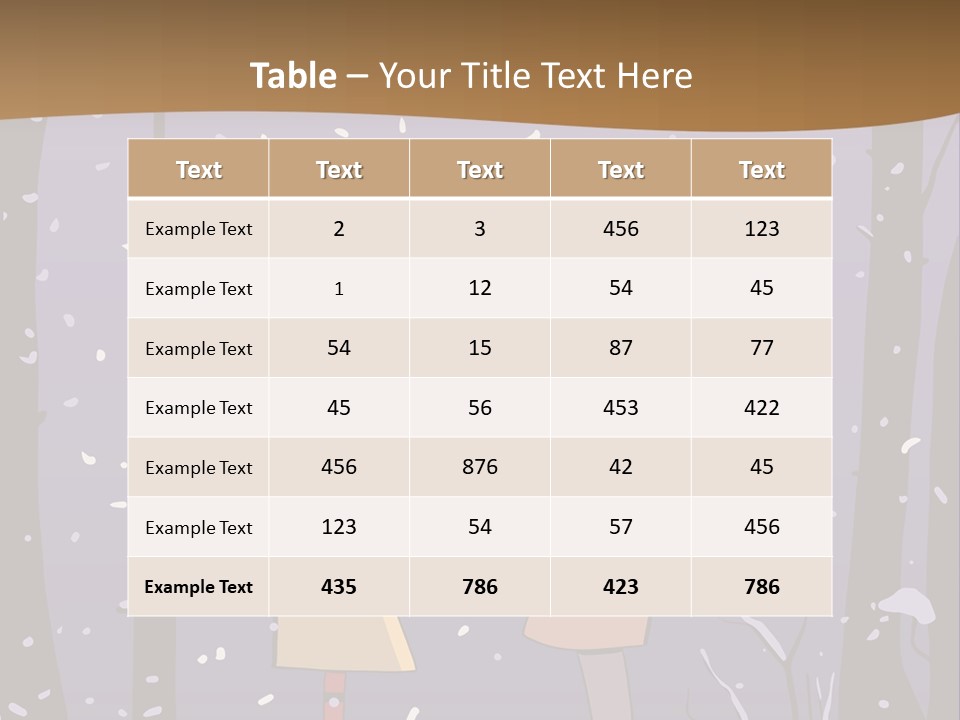 A Couple Kissing Under A Street Light In The Snow PowerPoint Template