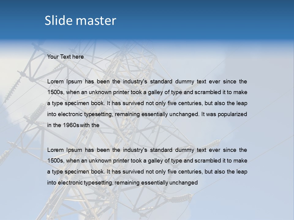 Structure Hydro Equipment PowerPoint Template