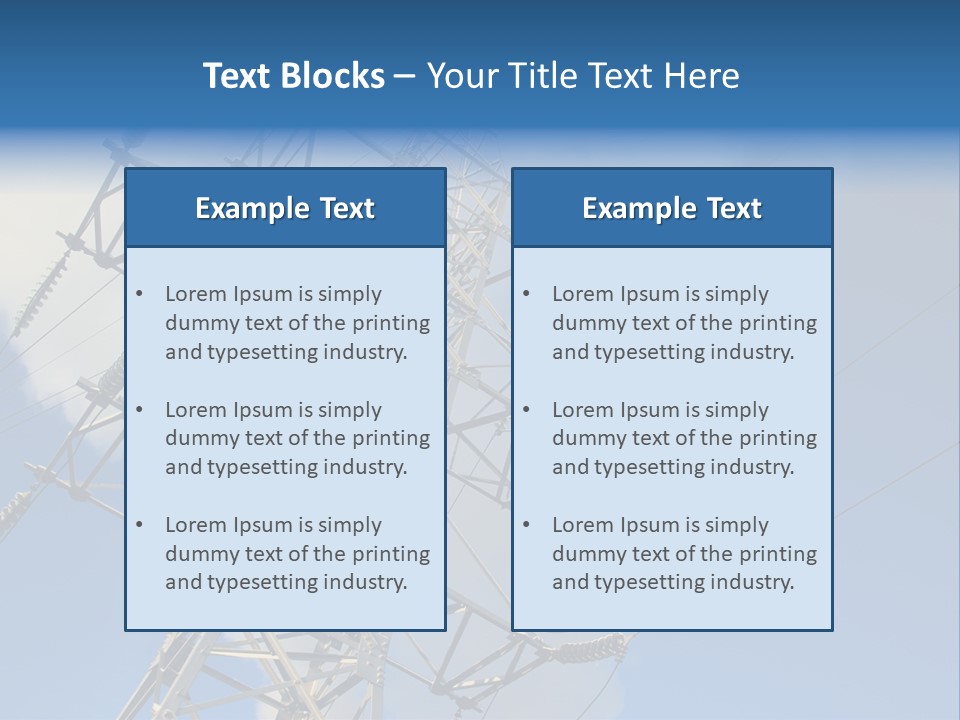 Structure Hydro Equipment PowerPoint Template