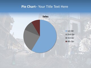 Destruction Zeitoun Bombing PowerPoint Template