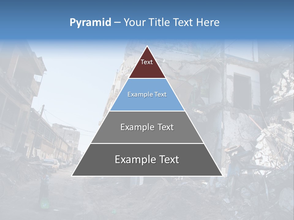 Destruction Zeitoun Bombing PowerPoint Template