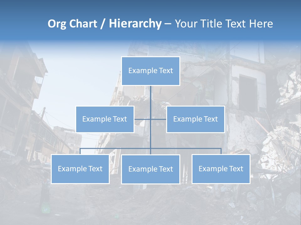 Destruction Zeitoun Bombing PowerPoint Template