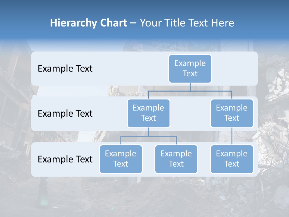 Destruction Zeitoun Bombing PowerPoint Template