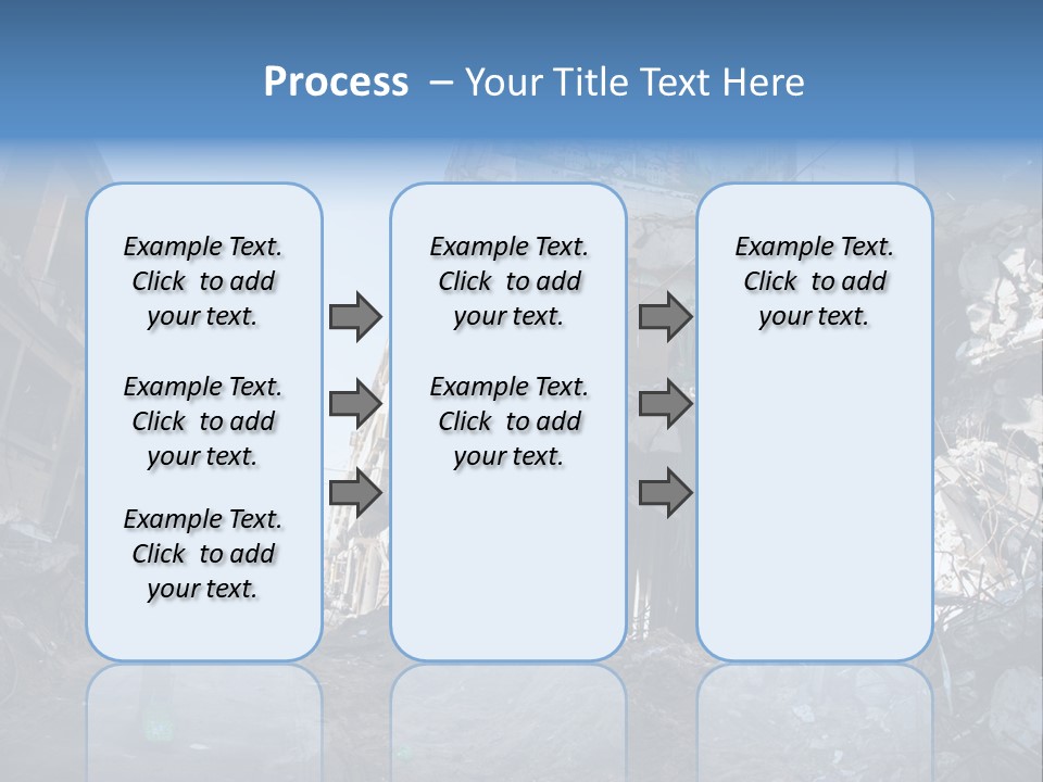 Destruction Zeitoun Bombing PowerPoint Template