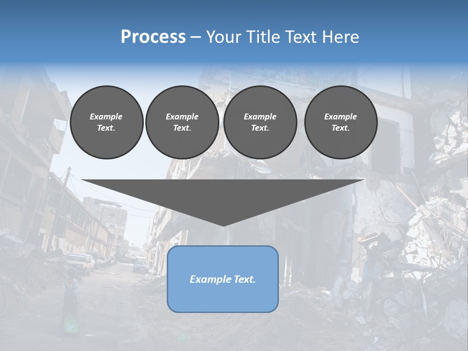 Destruction Zeitoun Bombing PowerPoint Template
