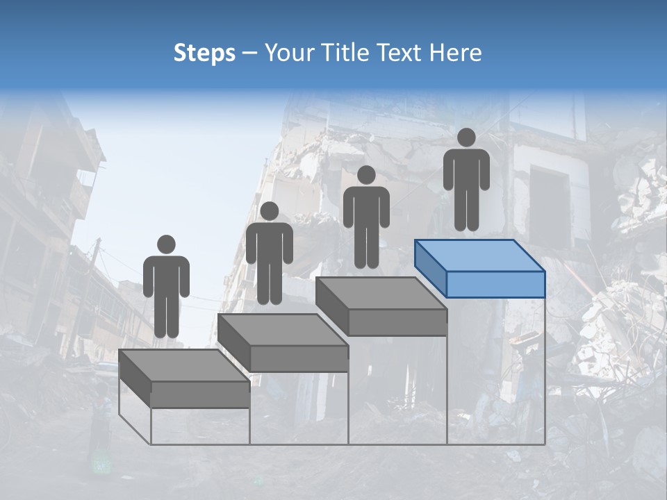 Destruction Zeitoun Bombing PowerPoint Template
