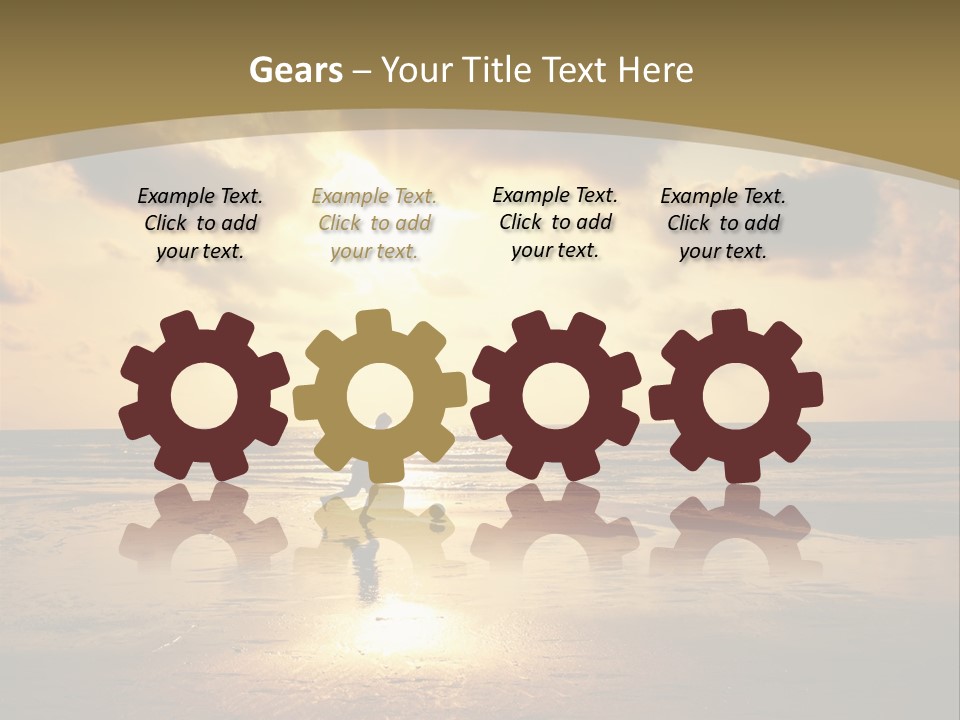 Lifestyle Shore Run PowerPoint Template