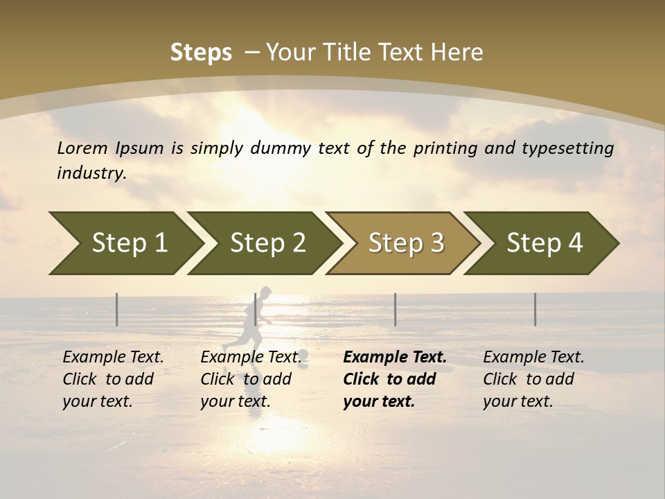Lifestyle Shore Run PowerPoint Template