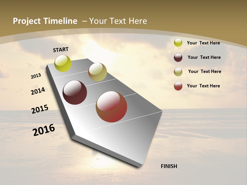 Lifestyle Shore Run PowerPoint Template