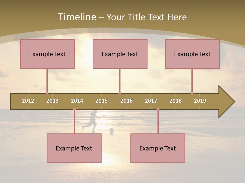Lifestyle Shore Run PowerPoint Template