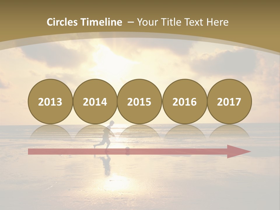 Lifestyle Shore Run PowerPoint Template