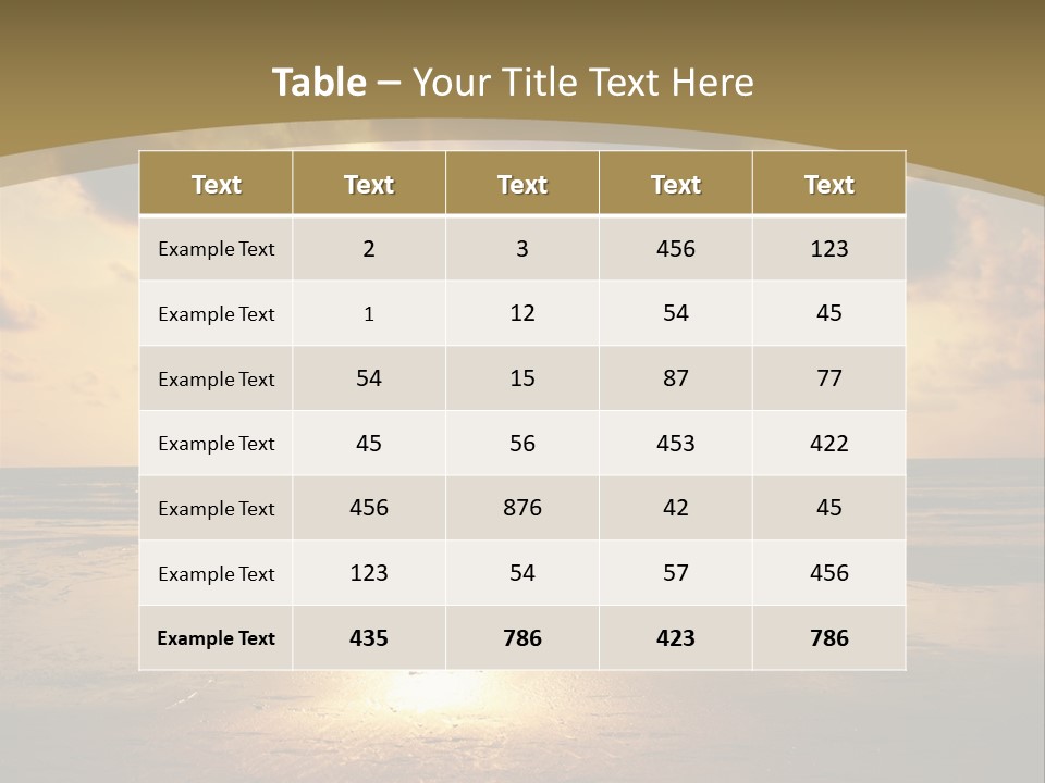 Lifestyle Shore Run PowerPoint Template