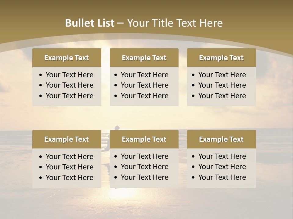 Lifestyle Shore Run PowerPoint Template