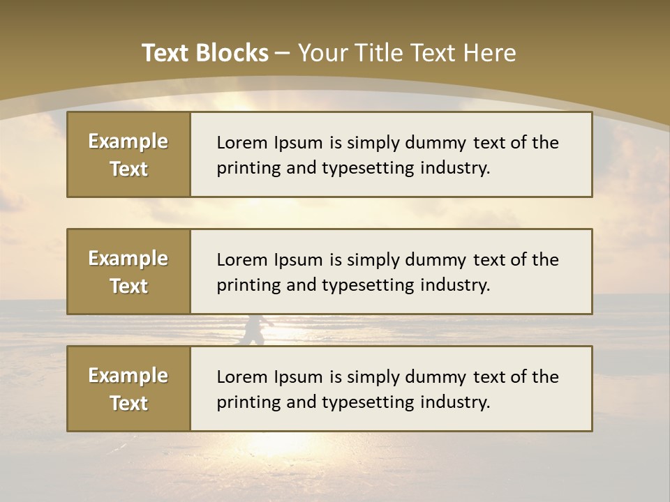 Lifestyle Shore Run PowerPoint Template