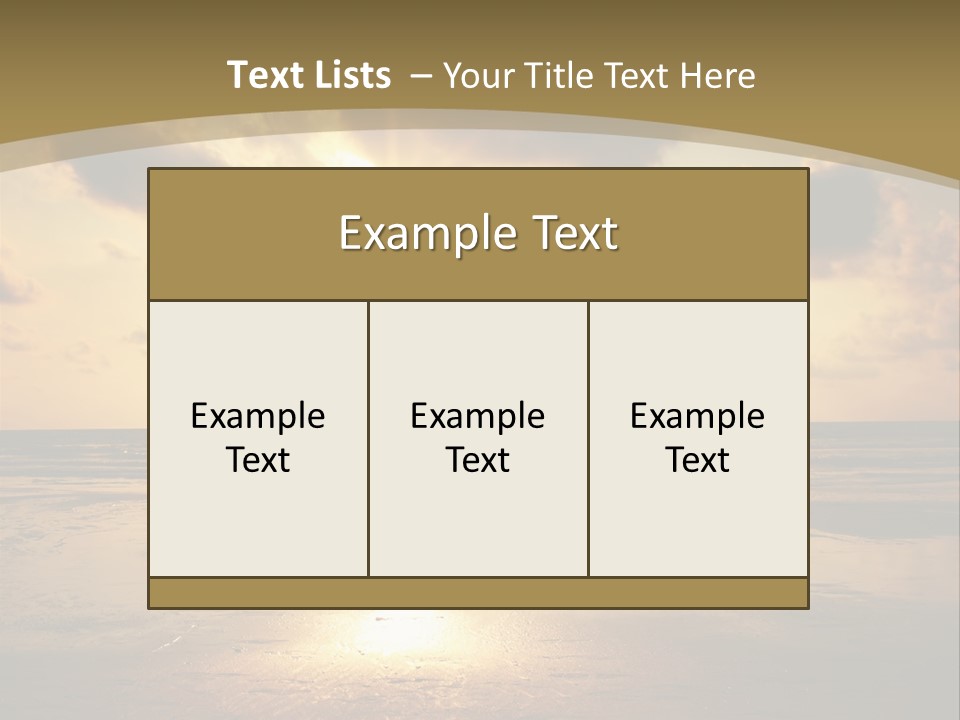 Lifestyle Shore Run PowerPoint Template
