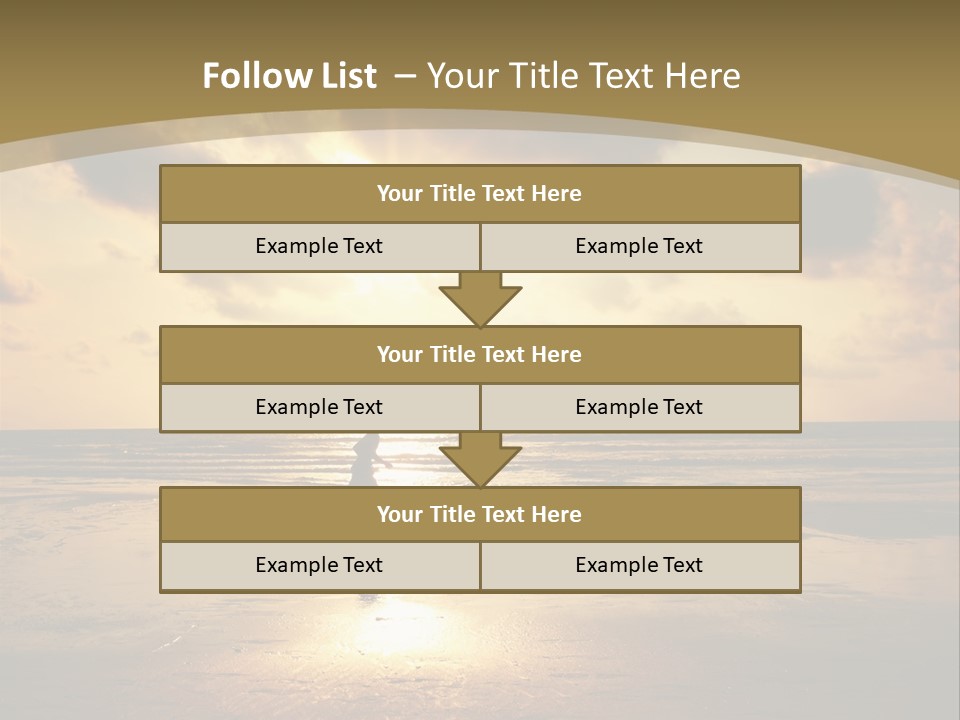 Lifestyle Shore Run PowerPoint Template