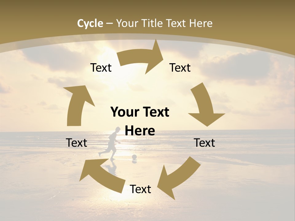 Lifestyle Shore Run PowerPoint Template