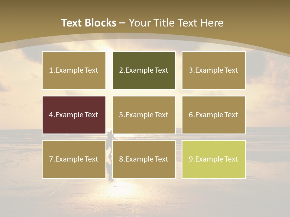 Lifestyle Shore Run PowerPoint Template