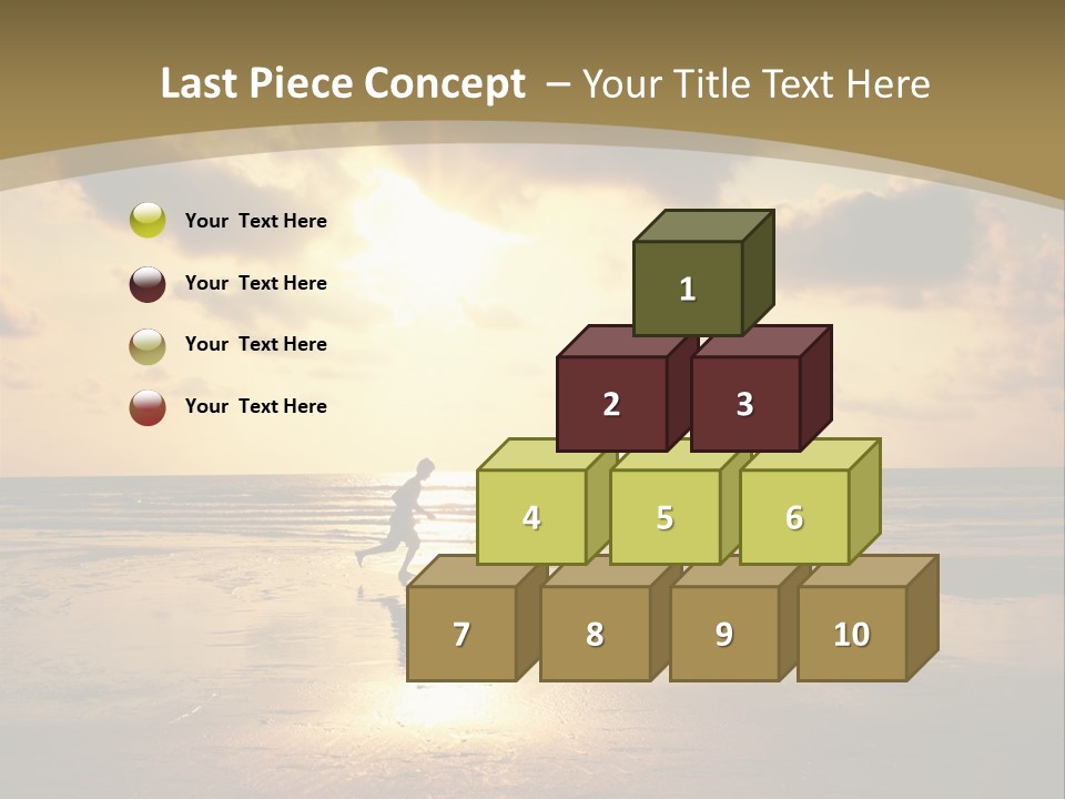 Lifestyle Shore Run PowerPoint Template