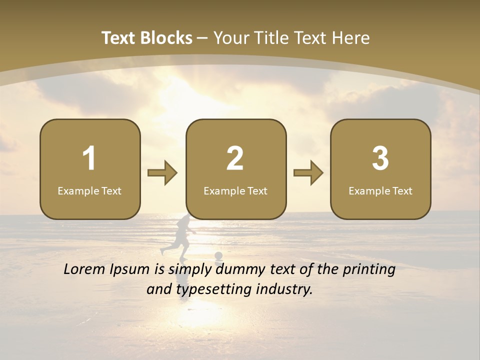 Lifestyle Shore Run PowerPoint Template