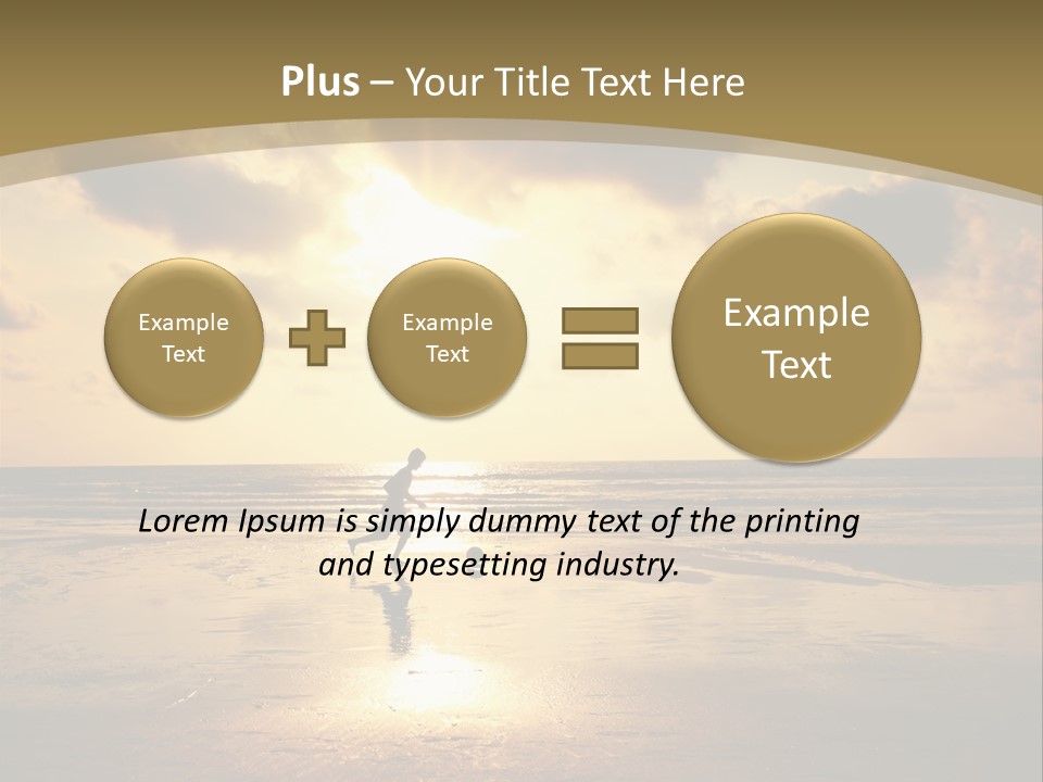 Lifestyle Shore Run PowerPoint Template