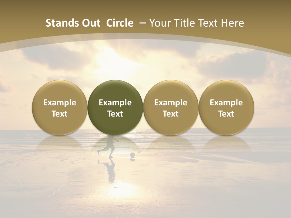Lifestyle Shore Run PowerPoint Template