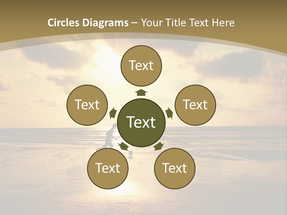 Lifestyle Shore Run PowerPoint Template