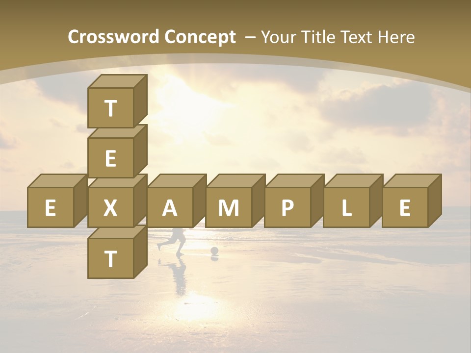 Lifestyle Shore Run PowerPoint Template