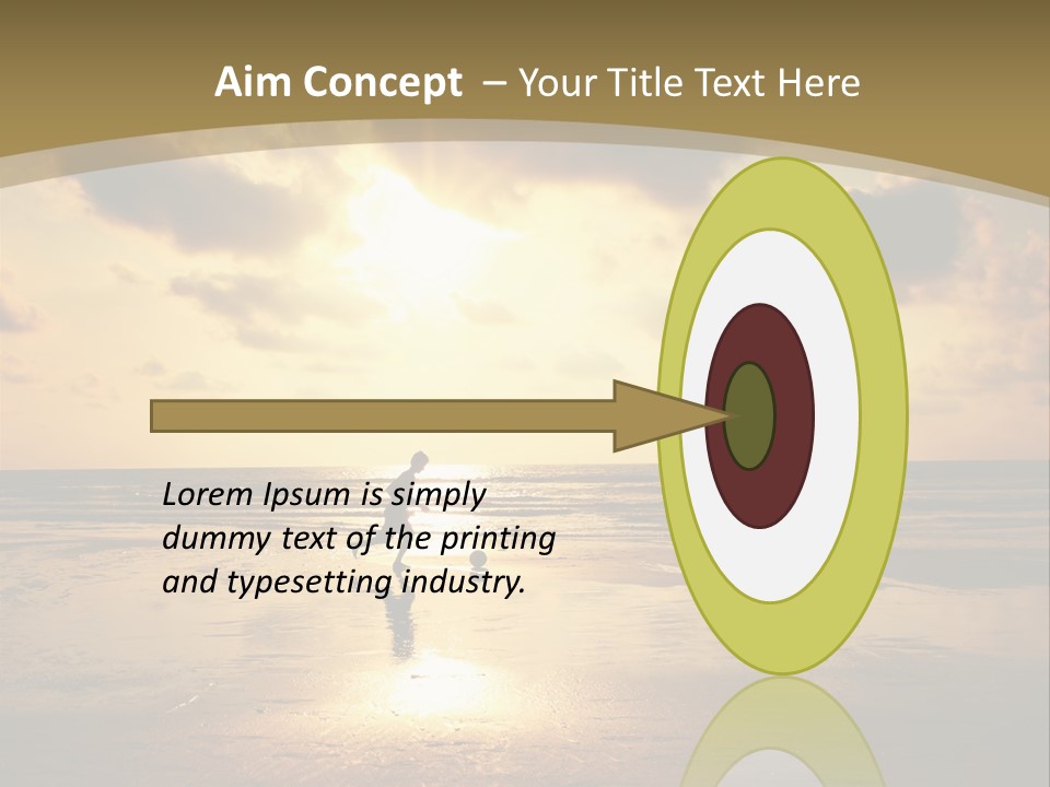 Lifestyle Shore Run PowerPoint Template