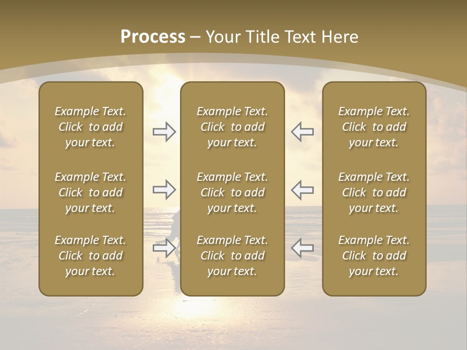 Lifestyle Shore Run PowerPoint Template