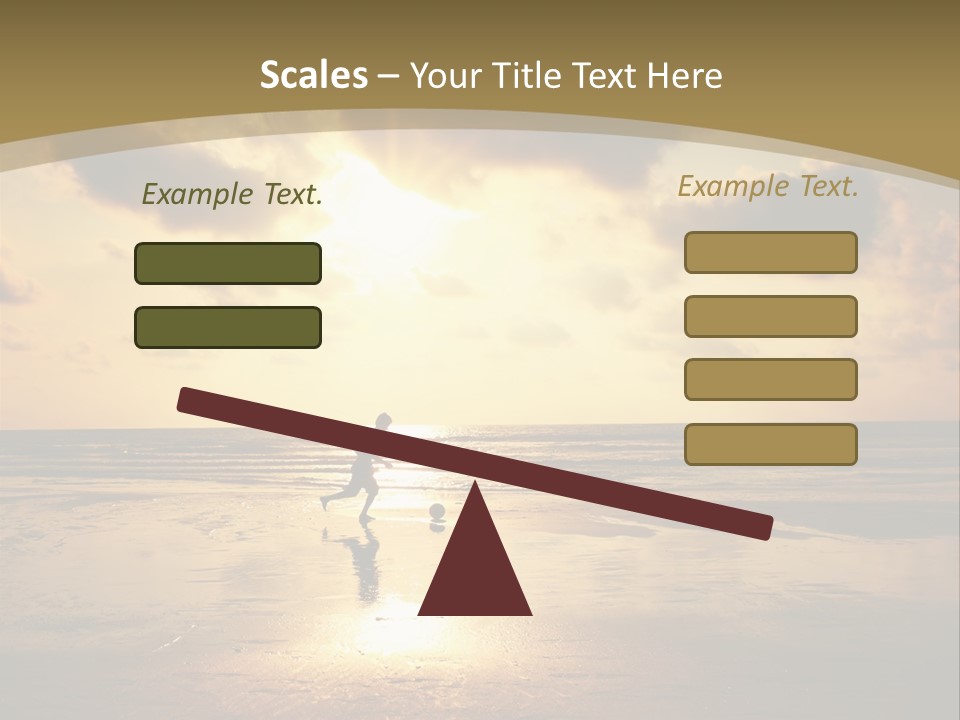 Lifestyle Shore Run PowerPoint Template