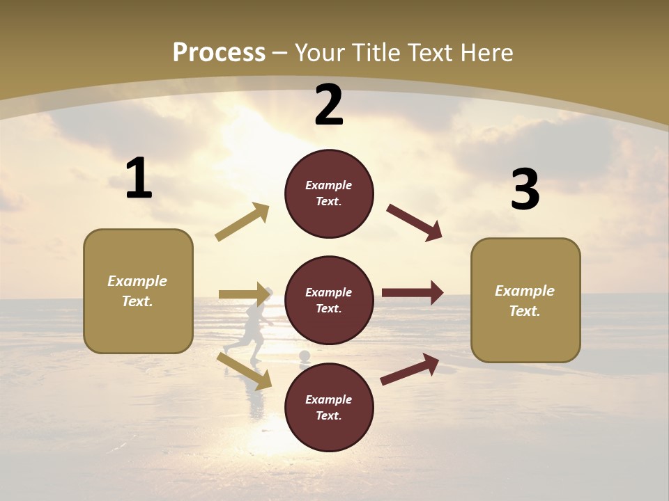 Lifestyle Shore Run PowerPoint Template