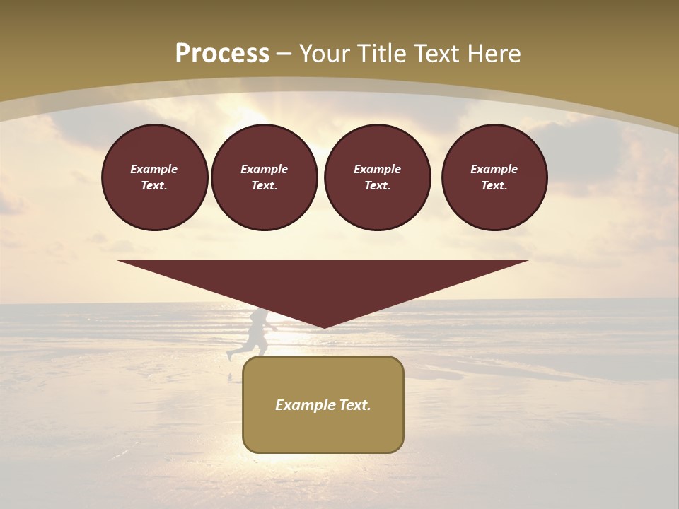 Lifestyle Shore Run PowerPoint Template