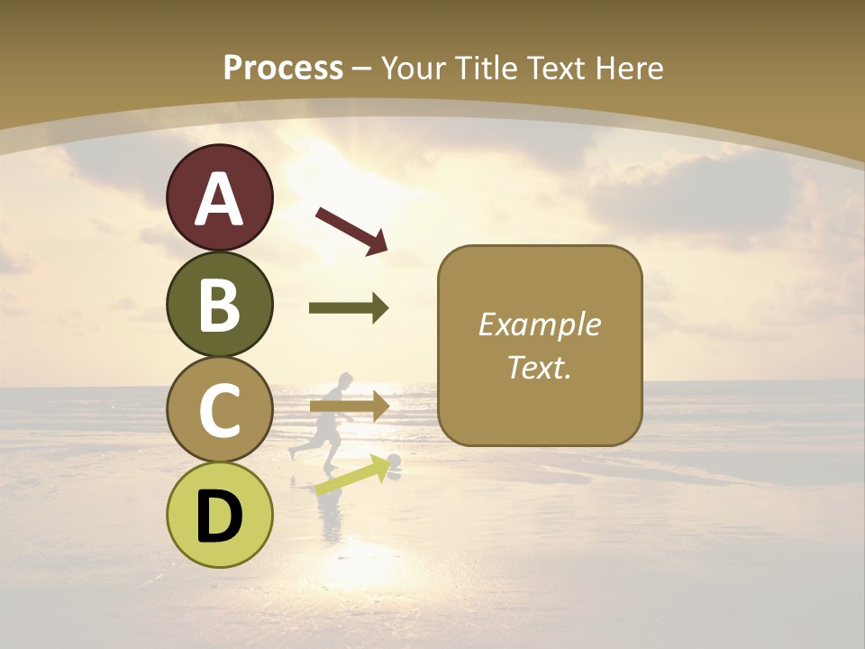 Lifestyle Shore Run PowerPoint Template