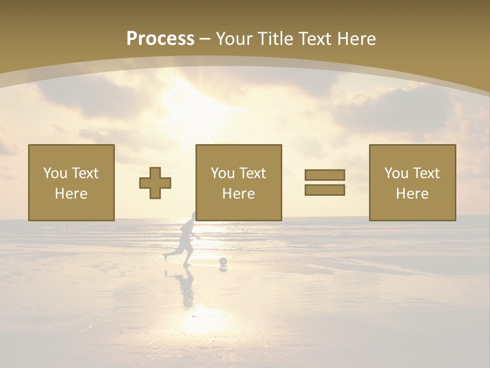 Lifestyle Shore Run PowerPoint Template