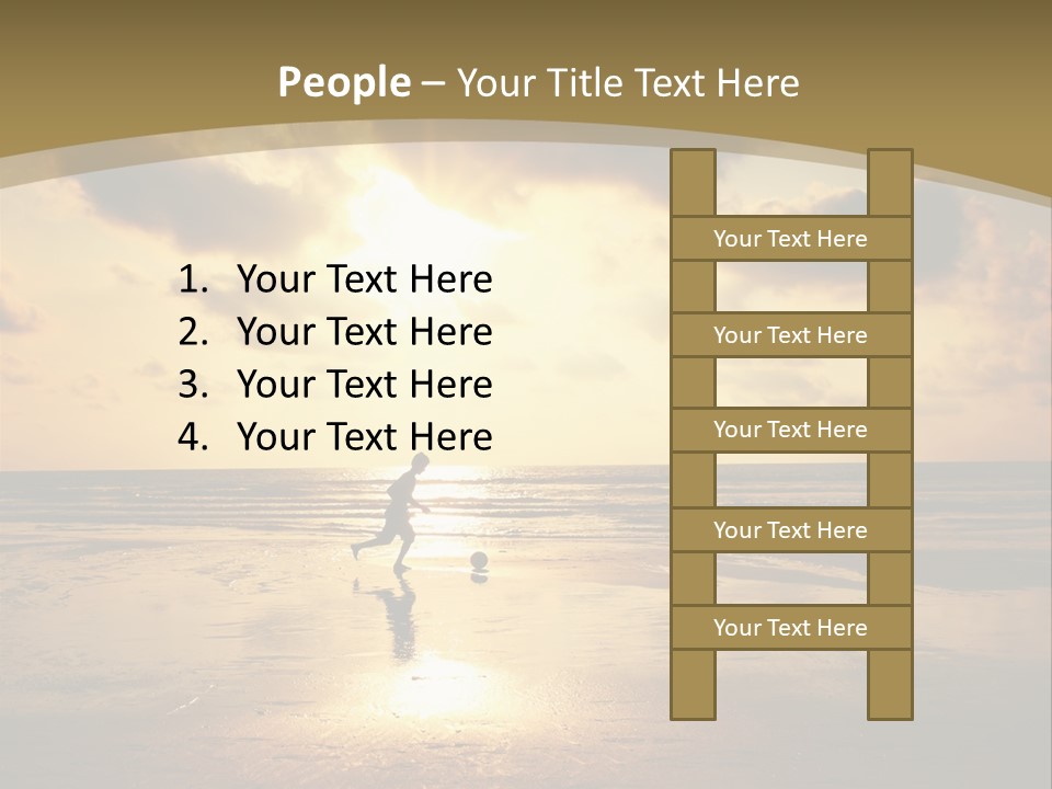 Lifestyle Shore Run PowerPoint Template