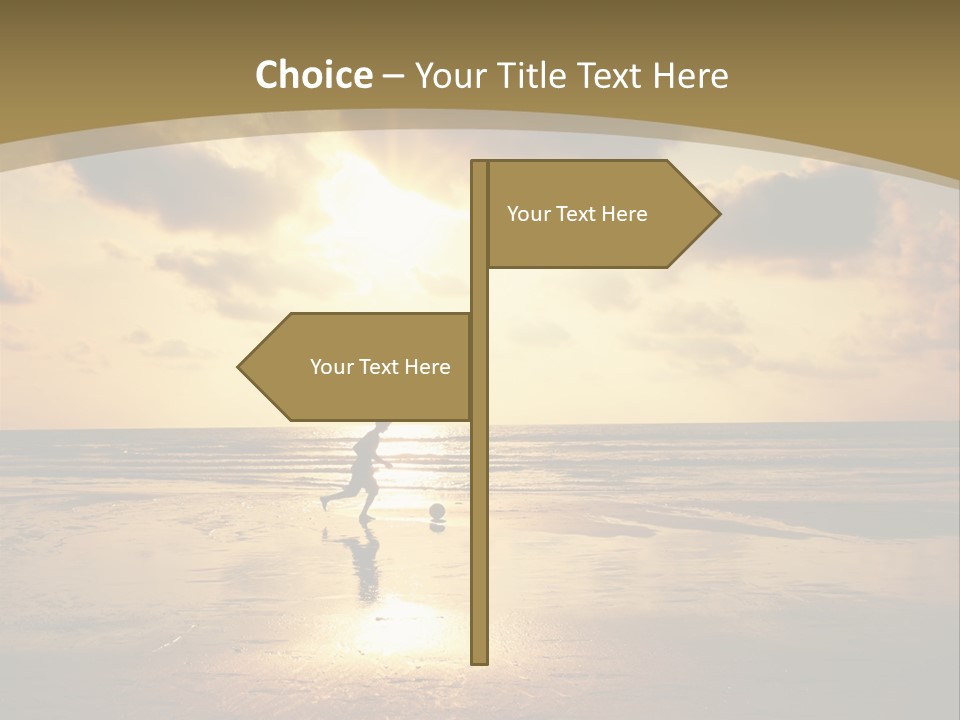 Lifestyle Shore Run PowerPoint Template