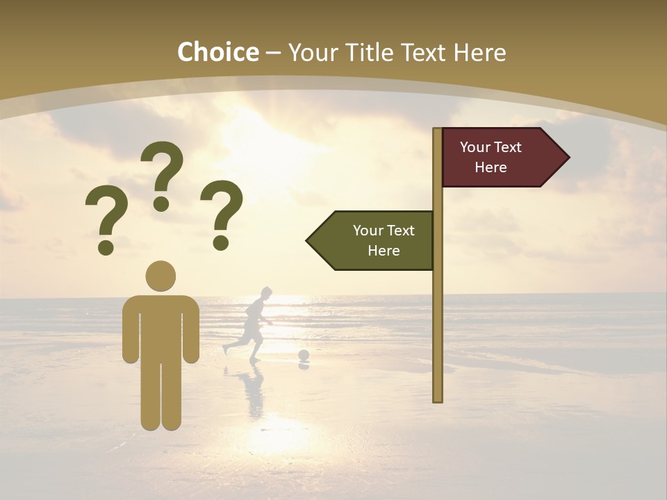 Lifestyle Shore Run PowerPoint Template