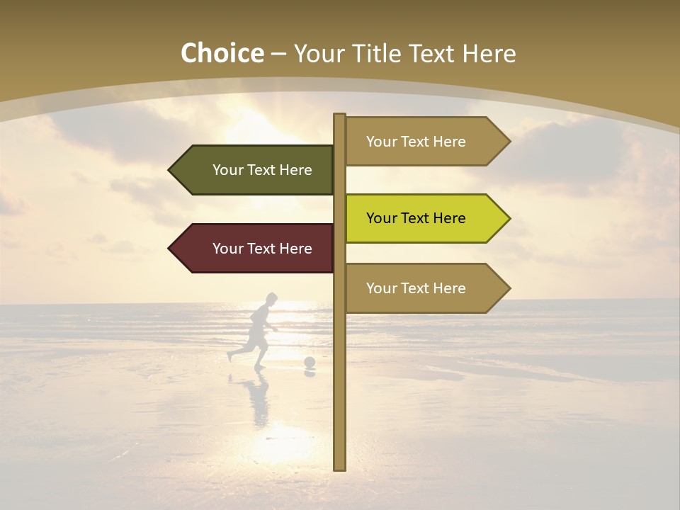 Lifestyle Shore Run PowerPoint Template