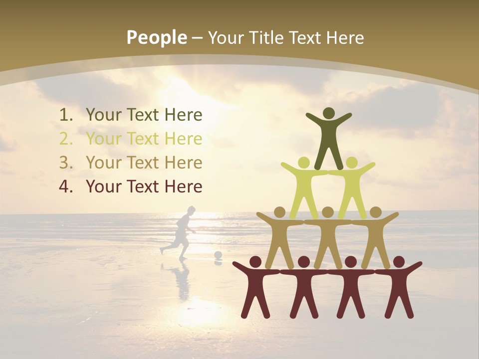 Lifestyle Shore Run PowerPoint Template