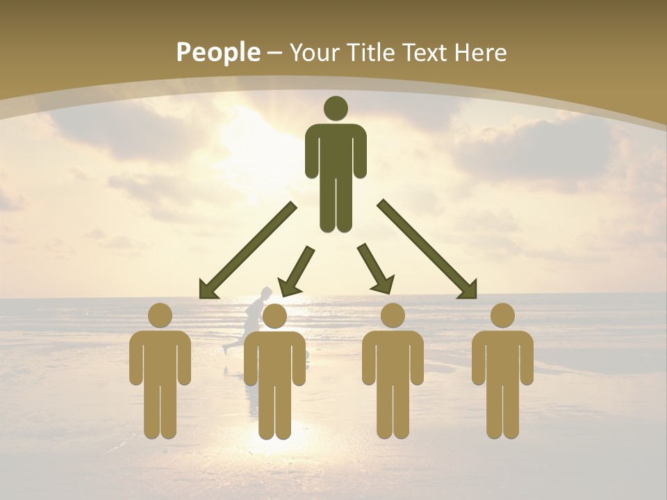 Lifestyle Shore Run PowerPoint Template