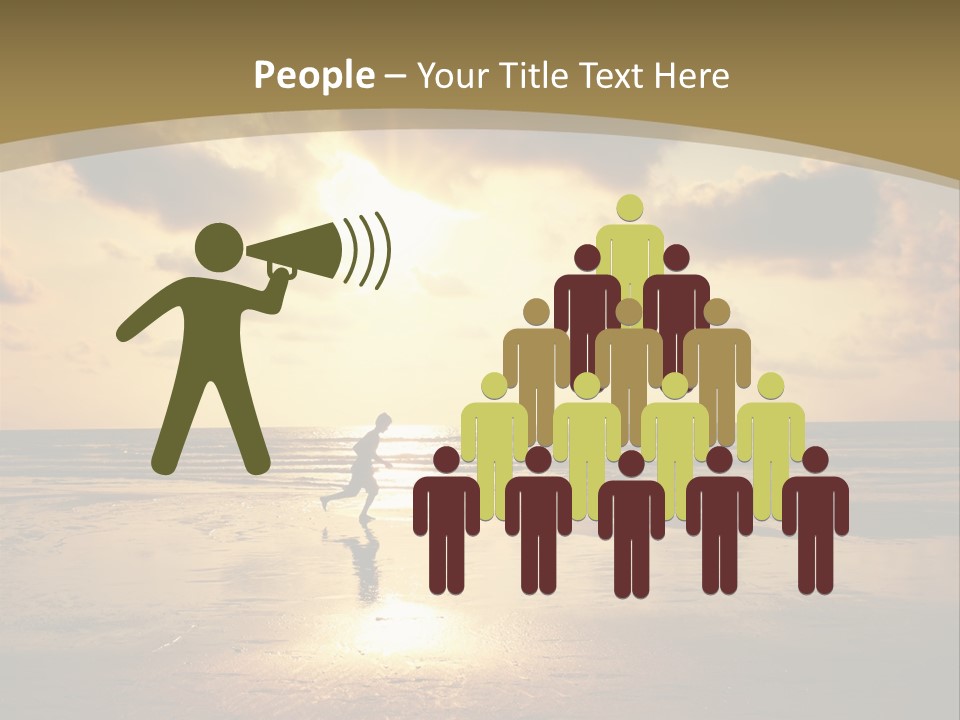 Lifestyle Shore Run PowerPoint Template